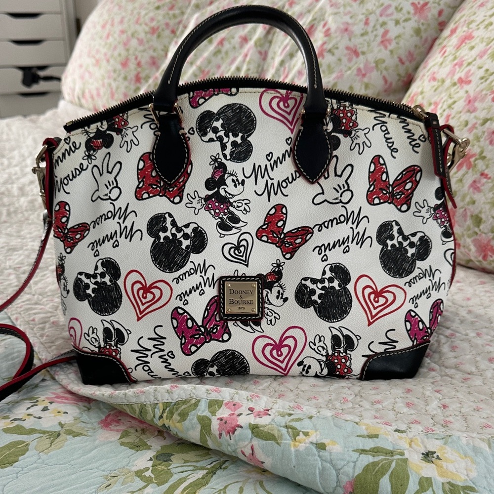 Dooney & Bourke Black and Red Satchel